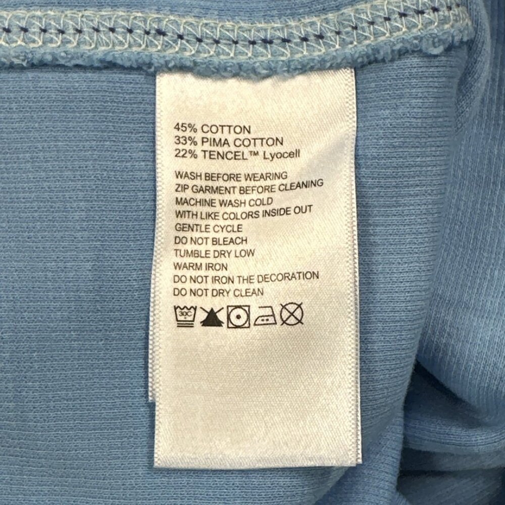 Tommy Bahama Tobago Bay Half Zip Pullover Men’s 2XB Blue Sky - Picture 7 of 10